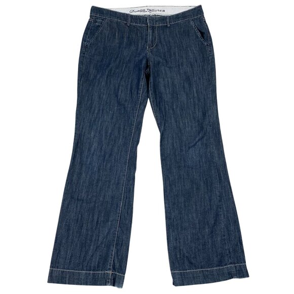Tommy Hilfiger Woman's Denim Trouser Jeans Size 8 Straight-Leg Blue Cotton Blend - Picture 1 of 16